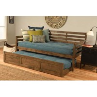Kodiak Furniture Boho Trundle Bed Daybed Linen Aqua Mattress