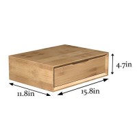 Middleton Row, No Assembly Required, Floating Nightstand, Solid Premium Bamboo Wood - Bamboo