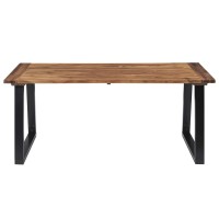Vidaxl Dining Table Solid Acacia Wood 70.9X35.4