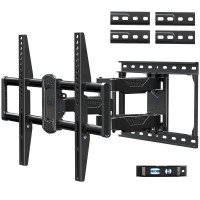 Mounting Dream Ul Listed Full Motion Tv Mount For Most 42-70 Inch Tvs, Adjustable Tv Wall Mount Swivel And Tilt, Loading 100 Lbs, Max Vesa 600X400Mm, Fits 16, 18, 24 Studs Md2617-24K