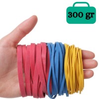 Mr. Pen- Colorful Rubber Bands, 300Gr, Assorted Size, Rubber Bands, Rubber Bands Office Supplies, Rubber Bands For Office, Assorted Rubber Bands, Colored Rubber Bands, Elastics Bands, Rubber Band Bulk