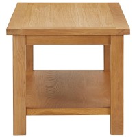 Vidaxl Coffee Table 35.4X17.7X15.7 Solid Oak Wood