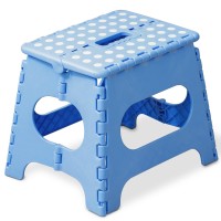 Titiroba Bdd-03 Folding Step Stool, Stepladder, Car Wash, Fishing, Height 10.6 Inches (27 Cm), Folding Chair, Folding Stool, Convenient Storage, Blue