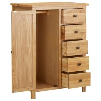Vidaxl Wardrobe 29.9X20.5X41.3 Solid Oak Wood