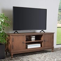 Safavieh Home Collection Ozark Brown 2-Door 1-Shelf Media 50-Inch Flatscreen Tv Stand