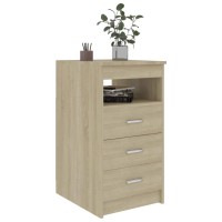 Vidaxl Drawer Cabinet Sonoma Oak 15.7X19.7X29.9 Chipboard