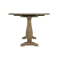 Benjara 30 Inch Extendable Console With Pedestal Base, Brown