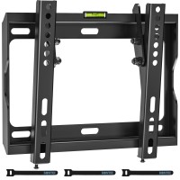 Bontec Low Profile Tv Wall Mount Bracket Fixed For Most 17-45 Inch Led,Oled Flat Screen Tvs, Ultra Slim Tilt Wall Mount Up To 66Lbs, Max Vesa 200X200Mm