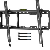 Bontec Tilting Tv Wall Mount For Most 17-86 Inch Led Oled Lcd Flat Curved Screen Tvs, Tv Wall Bracket Holds Up To 165Lbs, Max Vesa 600 X400Mm