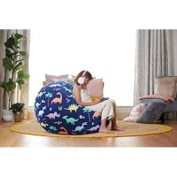 Aubliss Stuffed Animal Bean Bag Storage Chair (Dinosaur, Large (38))