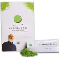 Dr. Weil Matcha Kari Superior Japanese Matcha Green Tea Sticks - Organic Ceremonial Grade Powder Single Serve Packets - 1.5 Gram Individual Packs Matcha Stick Singles (12 Count)