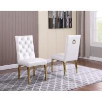 Furniture Sc79 Side Chairs (Set Of 2), White