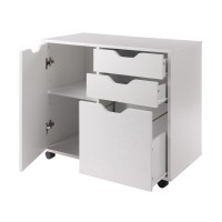 Halifax Wide Storage Cabinet, 2-Drawer, Filing Cabinet, White(D0102Hp8R8G.)