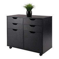 Winsome Wood Halifax Cabinet, 26 H, Black