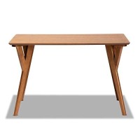 Baxton Studio Sahar Walnut Brown Finished Wood Dining Table