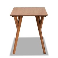 Baxton Studio Sahar Walnut Brown Finished Wood Dining Table