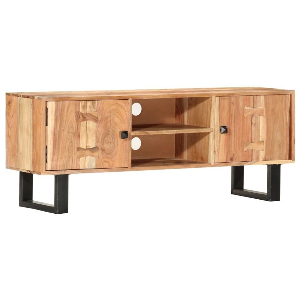 Vidaxl Tv Cabinet 465X118X177 Solid Acacia Wood