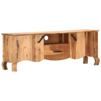 Vidaxl Tv Cabinet 45.3X11.8X16.5 Solid Sheesham Wood
