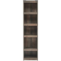 Benjara 72 Inches 5 Compartment Wooden Pier With Metal Brackets, Brown