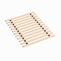 Mayton, 0.75-Inch Horizontal Mattress Support Wooden Bunkie Board/Bed Slats, Queen, Beige
