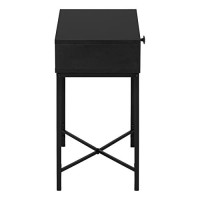 Monarch Specialties Rectangularside Nightstand-1Storage Drawer-Forliving Room Or Bedroom-Accent, 22 H End Table, Black