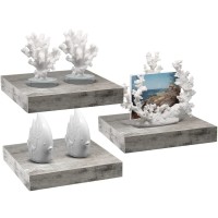 Sorbus Floating Shelves - Hanging Wall Shelves Decoration - Perfect Trophy Display, Photo Frames (Rustic Grey)