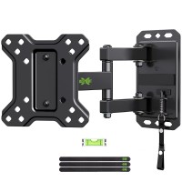 Usx Mount Full Motion Tv Wall Mount Up To 33 Lbs Vesa 100X100Mm,Flat Screen Tvs Lockable Rv Mount On Motor Home Camper Truck Marine Boat Trailer Tv Mount For 10-26 Inch Led Easy One Step Lock