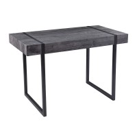 Sei Furniture Harkriven Small Space Desk, Black