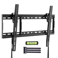 Tv Wall Mount Bracket For Most 37-70 Inch Led Lcd Oled Plasma Flat Curved Screen Tvs, Fits 16-24 Inch Wood Studs With Max Vesa 600X400Mm And Loading 132Lbs, Black (Ebltk4)