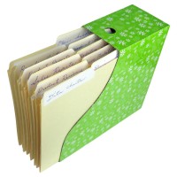 Evelots 6 Pack Magazine File Holder-Organizer-Full 4 Inch Wide-Floral-With Label