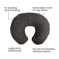 Boppy Luxe Original Nursing Support,Fka Boppy Nursing Pillow,Charcoal Quilted Elephant,Breastfeeding,Bottle Feeding,And Bonding,With Soft Textured Cover And Hypoallergenic Fill,Machine Washable