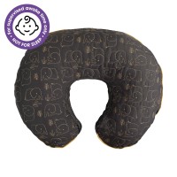 Boppy Luxe Original Nursing Support,Fka Boppy Nursing Pillow,Charcoal Quilted Elephant,Breastfeeding,Bottle Feeding,And Bonding,With Soft Textured Cover And Hypoallergenic Fill,Machine Washable