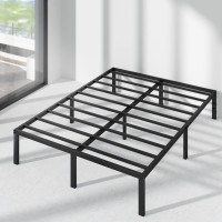 Zinus 8 Inch Foam And Spring Mattress And Van 16 Inch Metal Platform Bed Frame Set / Steel Slat Support / No Box Spring Needed / Easy Assembly, Queen