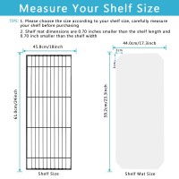 Hootown 5 Sheets Wire Shelf Liners Fit Wire Shelving Size 24 Inch X 18 Inch, Clear Frosted Hard Plastic Protector Mats For Metal Stainless Steel Garage, Cabinets, Kitchen Shelves, Shoe Rack