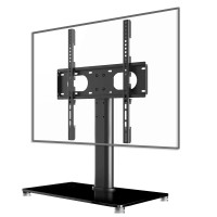Suptek Universal Tv Stand For Lcd/Led/Plasma Screens From 17 To 55 Inches, Adjustable Height Max Load 40 Kg, Compatible With Vesa 400 X 400 Mm, Universal Tv Stand (Ts001-02)