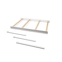 Full Size Conversion Kit Bed Rails For Sorelle Crib With Changer Combos Fits Berkley Princetontuscany Verona And Vista Elite Crib And Changer Combos (White Berkley Crib And Changer)