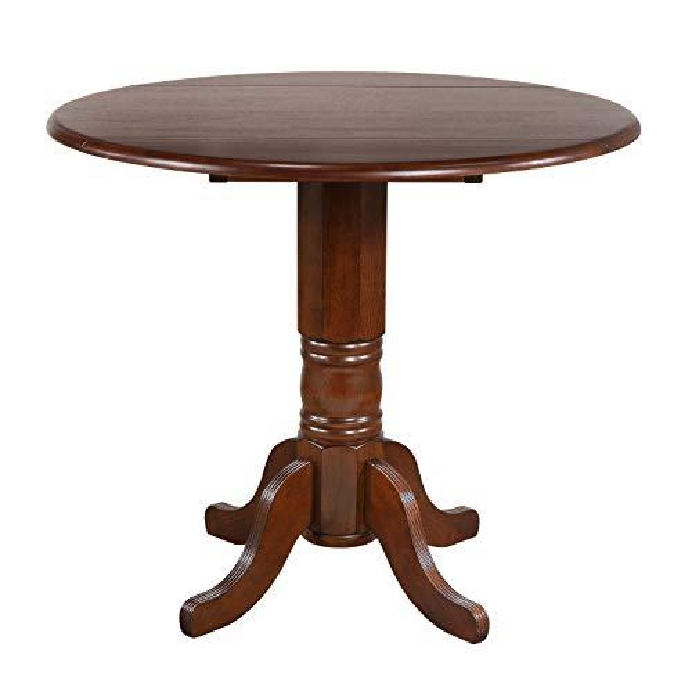 Sunset Trading Andrews Round Drop Leaf Pub Table Dlu-Adw4242Cb-Ct