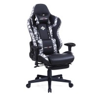 Doxacef Gaming Chair With Footrest Ergonomic Massage Adjustable Reclining Game Chair Large Size Swivel Reclining Computer Racing Style Home Office Chair With Headrest And Lumbar Pillow