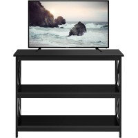 Yaheetech Television Stands & Entertainment Centers With 3 Tier Storage Shelf Tv Stand For Living Room, Black