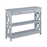 Convenience Concepts Town Square Console Tables, Gray