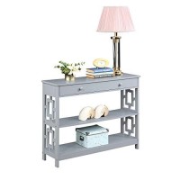 Convenience Concepts Town Square Console Tables, Gray