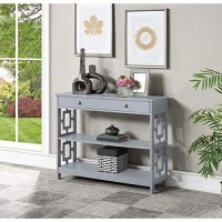 Convenience Concepts Town Square Console Tables, Gray