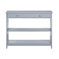 Convenience Concepts Town Square Console Tables, Gray