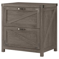 Bush Furniture Cottage Grove 4 Drawer Lateral File Cabinet, Restored Gray