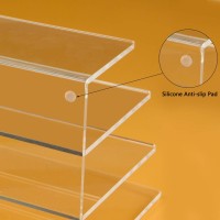 Tasybox Acrylic File Holder, Clear File Sorter Desk File Organizer 3 Sections Office Desktop Rack 9 X 6.5 X 6.5