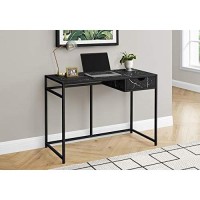 Monarch Specialties Laptop Table/Writing Metal Frame-1 Storage Drawer-Small Home Office Computer Desk, 42 L, Black