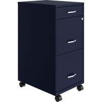 Lorell Soho File Cabinet, 265 X 143 X 18 In, Navy