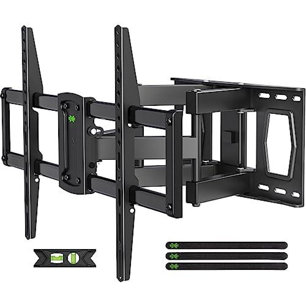 Full Motion Mount, Usx Mount Wall Mount For Most 42-86 Inch Tvs, Holds Up To 120Lbs, Max Vesa 600X400Mm, Swivel Tv Bracket With Dual Articulating Arms Tilt Rotation Fits 16 Wood Stud