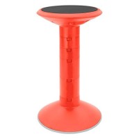 Storex Active Tilt Stool - Ergonomic Seating For Flexible Office Space And Standing Desks Adjustable 12-24 Inch Height Red (00324U01C)
