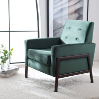 Safavieh Home Collection Roald Velvet Sofa Accent Club Chair Ach6209B, 0, Malachite Greenantique Coffee